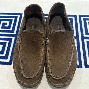 J. Crew Leather Tan Suede Driving Moccasin Size 9.5 Made in Italy